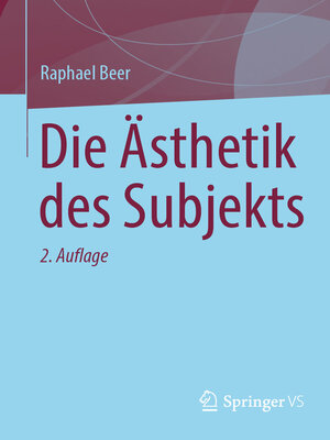 cover image of Die Ästhetik des Subjekts